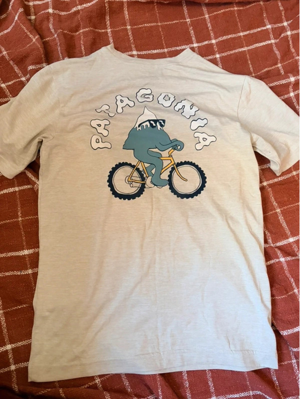 Patagonia kids shirt mountain biking graphic